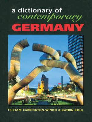 cover image of Dictionary of Contemporary Germany